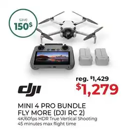 Gosselin Photo MINI 4 PRO BUNDLE FLY MORE (DJI RC 2) offer