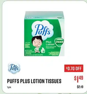 Canex PUFFS PLUS LOTION TISSUES offer