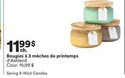 Michaels Bougies à 3 mèches de printemps d'Ashland offer