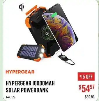 Canex HYPERGEAR 10000MAH SOLAR POWERBANK offer