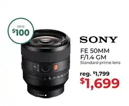 Gosselin Photo FE 50MM F/1.4 GM Standard prime lens offer