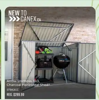 Canex Arrow Storboss, 6x3, Charcoal Horizontal Shed‡ offer