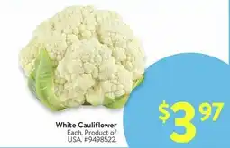 Walmart White Cauliflower offer