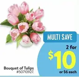 Walmart Bouquet of Tulips offer