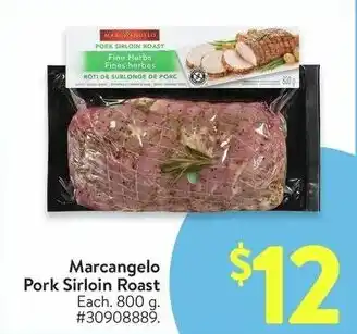 Walmart Marcangelo Pork Sirloin Roast offer