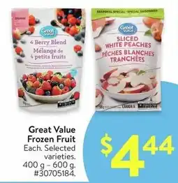 Walmart Great Value Frozen Fruit offer