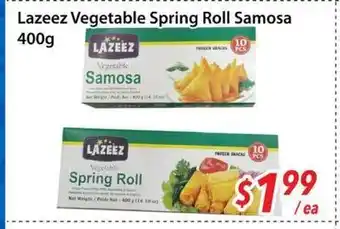 Bestco Food Mart Lazeez Vegetable Spring Roll Samosa offer