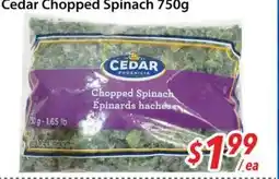 Bestco Food Mart Cedar Chopped Spinach offer