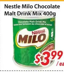 Bestco Food Mart Nestle Milo Chocolate Malt Drink Mix offer