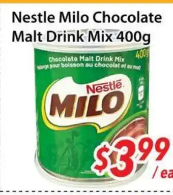 Bestco Food Mart Nestle Milo Chocolate Malt Drink Mix offer