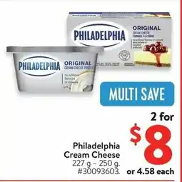 Walmart Philadelphia Cream Cheese offer