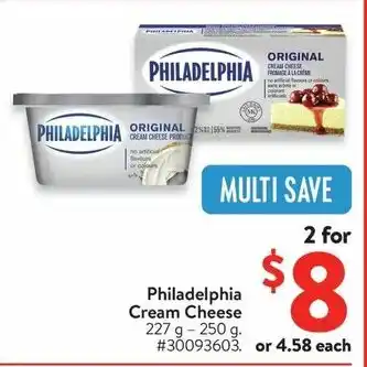 Walmart Philadelphia Cream Cheese offer