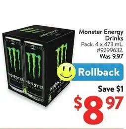 Walmart Monster Energy Drinks offer