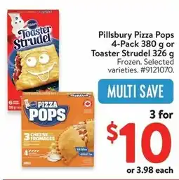 Walmart Pillsbury Pizza Pops 4-Pack or Toaster Strudel Frozen offer