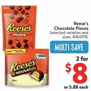 Walmart Reese's Chocolate Pieces offer