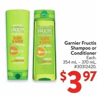 Walmart Garnier Fructis Shampoo or Conditioner offer