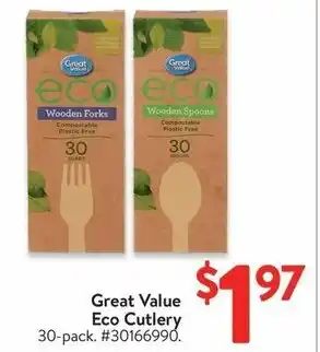 Walmart Great Value Eco Cutlery offer