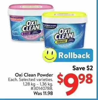 Walmart Oxi Clean Powder offer