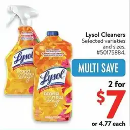 Walmart Lysol Cleaners offer