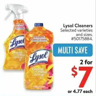 Walmart Lysol Cleaners offer