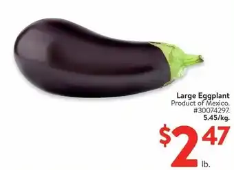 Walmart Large Eggplant offer