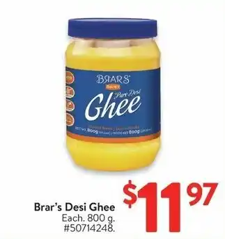 Walmart Brar's Desi Ghee offer