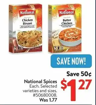 Walmart National Spices offer