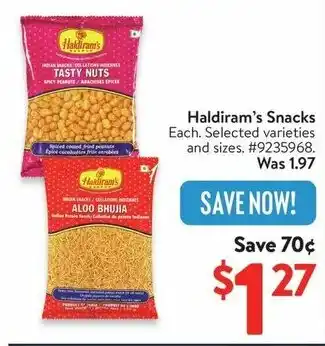 Walmart Haldiram's Snacks offer