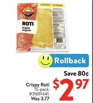 Walmart Crispy Roti offer