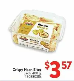 Walmart Crispy Naan Bitez offer