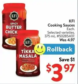 Walmart KFI Cooking Sauces offer