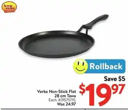 Walmart Verka Non-Stick Flat Tawa offer