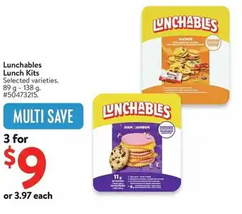 Walmart Lunchables Lunch Kits offer