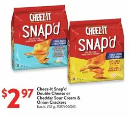 Walmart Cheez-It Snap'd Double Cheese or Cheddar Sour Cream & Onion Crackers offer