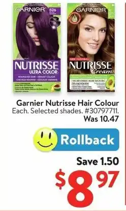 Walmart Garnier Nutrisse Hair Colour offer