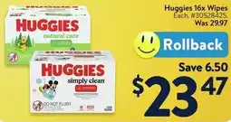 Walmart Huggies 16x Wipes offer