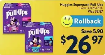 Walmart Huggies Superpack Pull-Ups offer