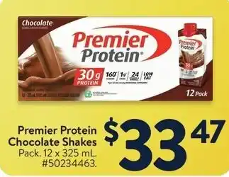 Walmart Premier Protein Chocolate Shakes offer