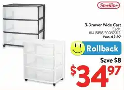 Walmart 3-Drawer Wide Cart offer