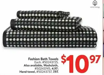 Walmart Fashion Bath Towels offer