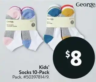 Walmart George Kids' Socks offer