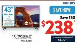 Walmart 43" FHD Roku TV offer