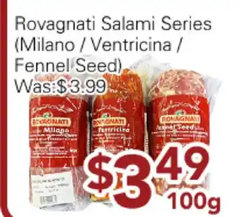 Ample Food Market Rovagnati Salami Series (Milano/Ventricina/Fennel Seed) offer