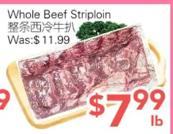 Ample Food Market Whole Beef Striploin offer