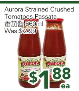 Ample Food Market Aurora Strained Crushed Tomatoes Passata offer