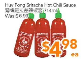 Ample Food Market Huy Fong Sriracha Hot Chili Sauce offer