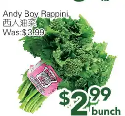 Ample Food Market Andy Boy Rappini offer