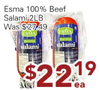 Ample Food Market Esma 100% Beef Salami offer