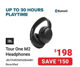 Visions Electronics JBL Tour One M2 Wireless Over-Ear Noise Cancelling Headphones offer