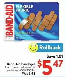 Walmart Band-Aid Bandages offer